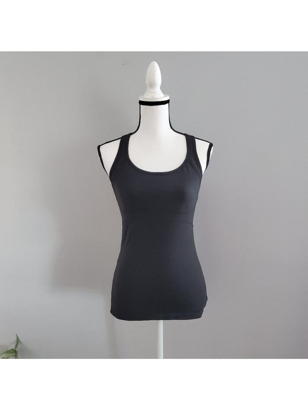 Lucy Racerback Workout Tank With Bra Black S